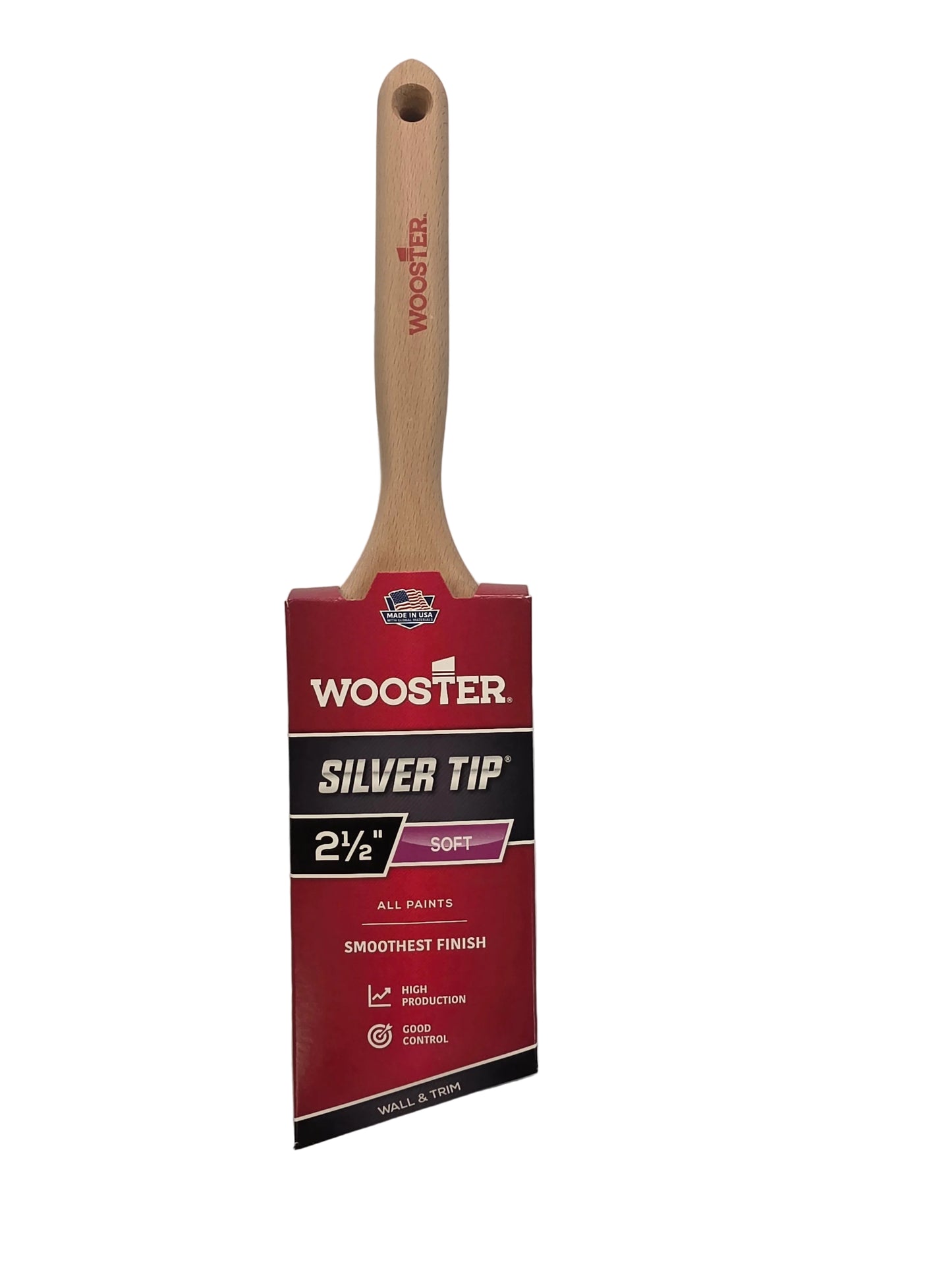 Wooster Silver Tip 2 1/2 in. W Angle Paint Brush