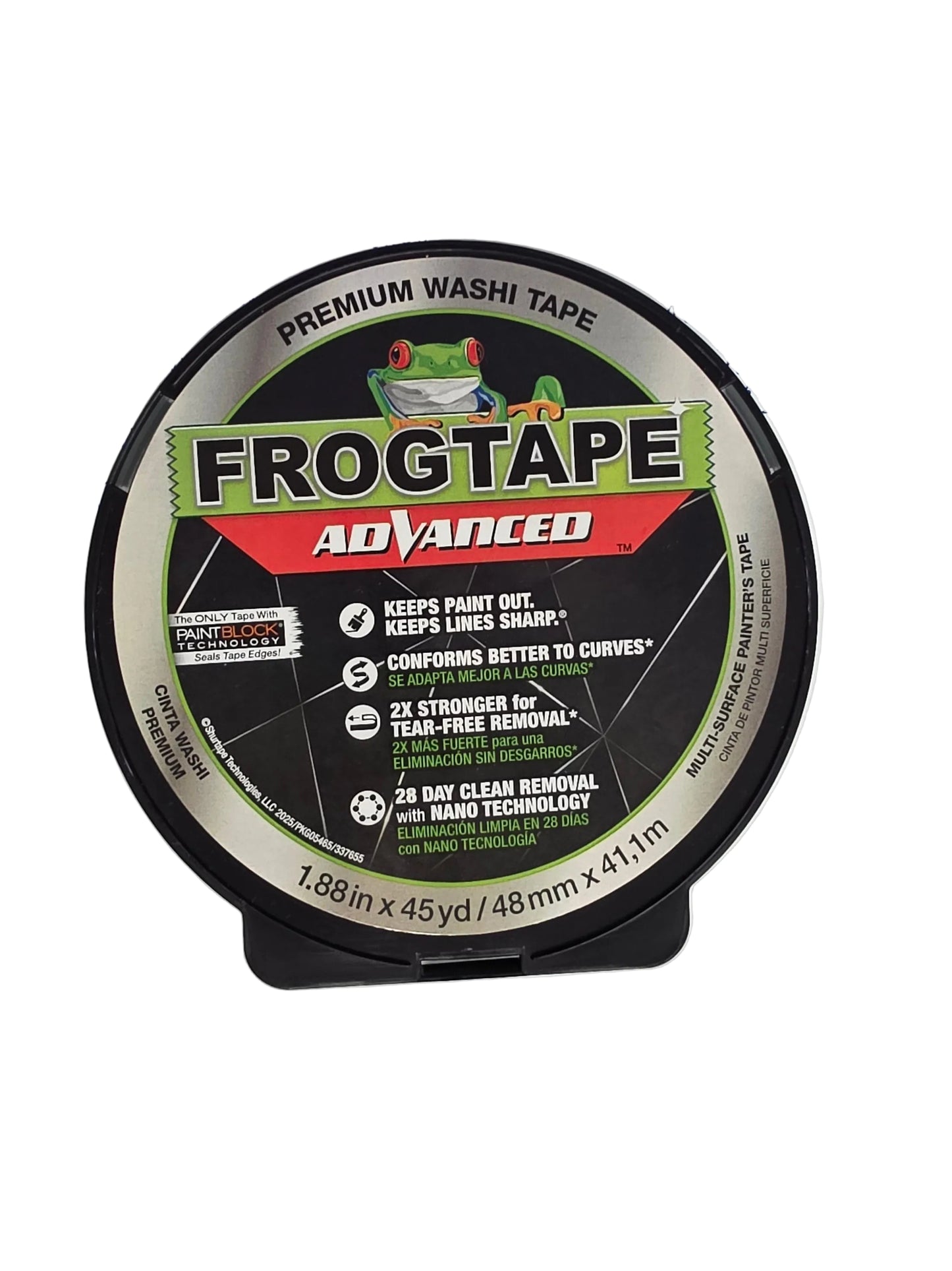 FrogTape® Advanced Premium Washi Tape - Green, 1.88 in. x 60 yd.