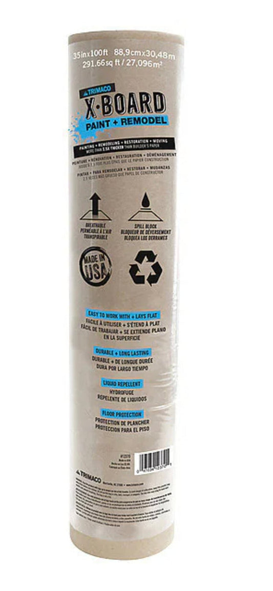 X•Board® Paint + Remodel Lightweight Breathable Surface Protector 35"x100'