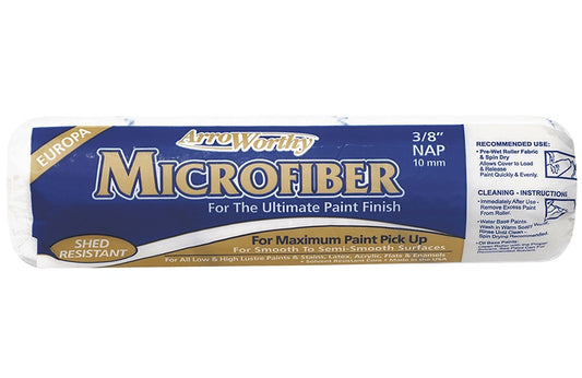 Arroworthy Nap Microfiber Roller Cover, 9" x 3/8"