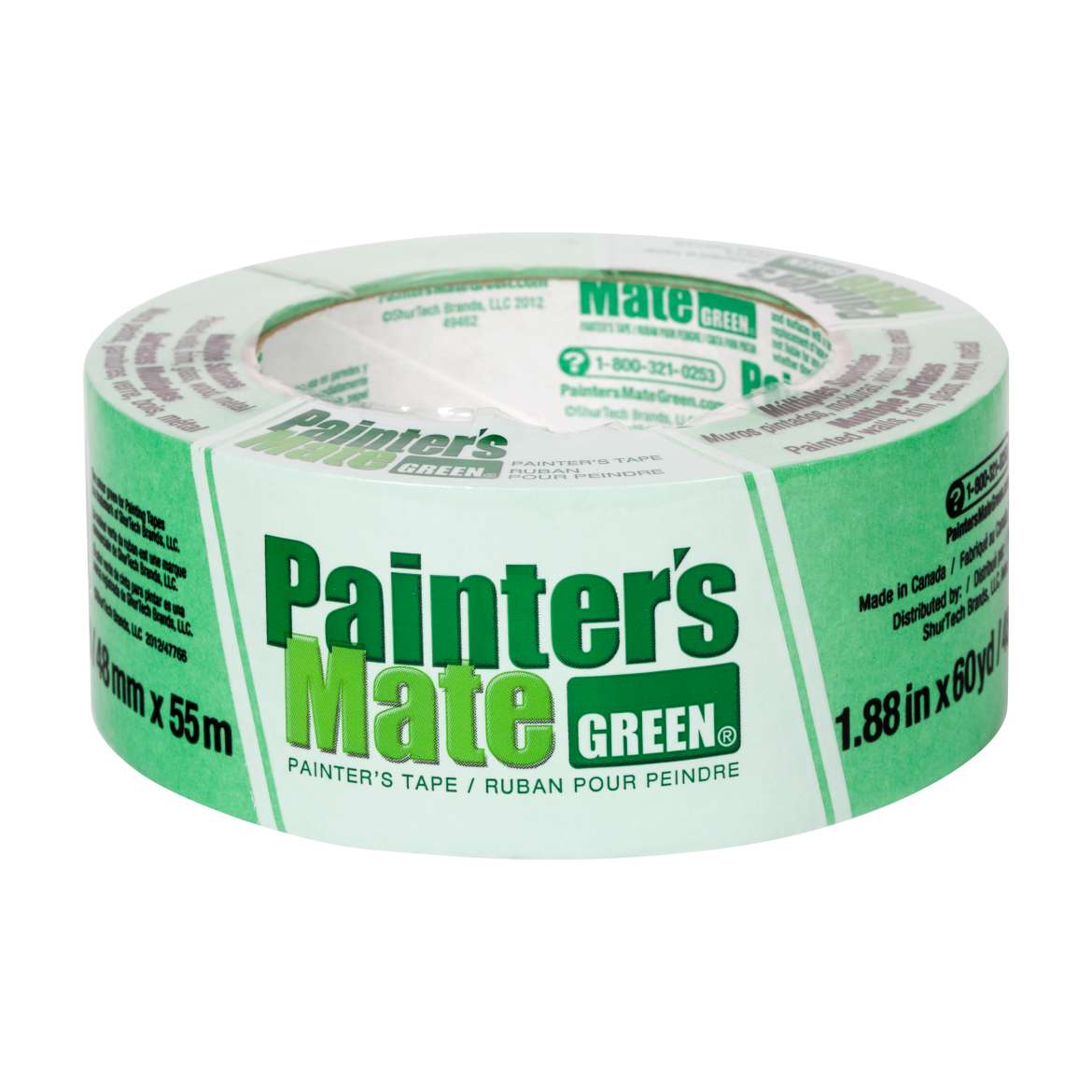 Painter's Mate Green Painter's Tape - Green, 1.88 in. x 60 yd.
